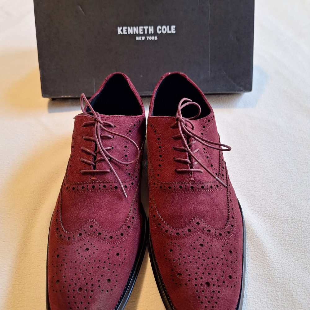 Kenneth Cole Men's Deep Red Oxfords